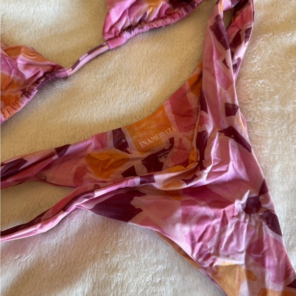 INAMORATA Women’s Pink Multi-Color Bikini - Picture 2 of 4